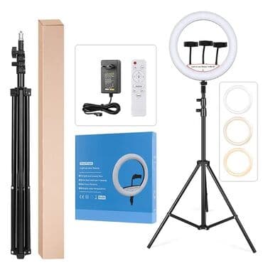 15.6 led slim: ✅led işiq tripod ✅i̇dare etme pultu var ✅3 telefon tutacaği ✅18 i̇nch — 2