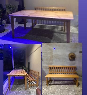Qiymət dest 360azn Bağ evi heyət üçün masa 2eded skamya ela veziyyetde lalafo.az -da Qiymət dest 360azn Bağ evi heyət üçün masa 2eded skamya ela veziyyetde