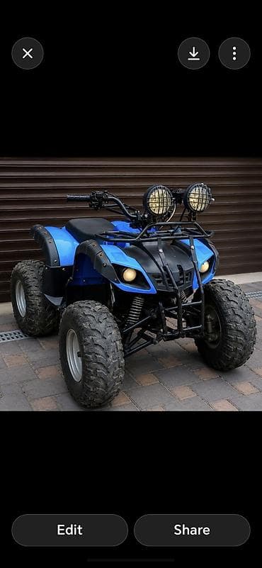 ford transit oluxana: ATV/kvadrosikl – güclü off-road model - Rəng: mavi-qara - 4 təkərli — 1
