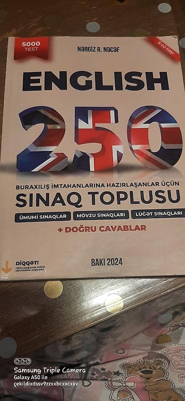 CD, DVD disklər və kassetlər: Məhsul: “English 250 – Buraxılış imtahanlarına hazırlaşanlar üçün — 1