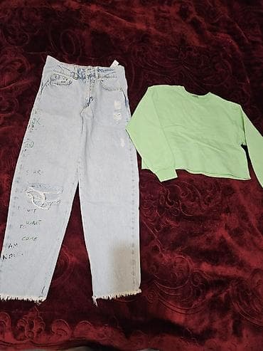 2 yas: Qız uşaqları üçün geyim dəstləri. İçində boy 150 sm (11, 12 yaş) və 60 — 2