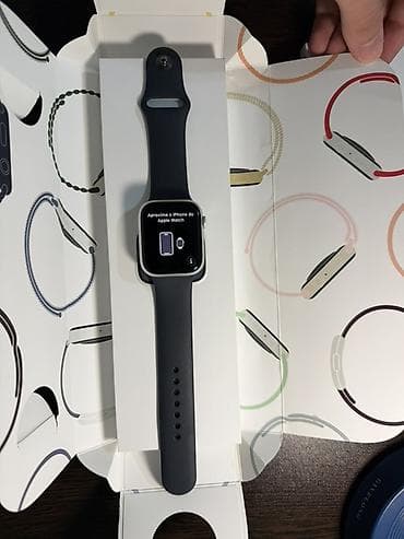 android saat: Yeni, Smart saat, Apple, Suya davamlı, rəng - Gümüşü — 5