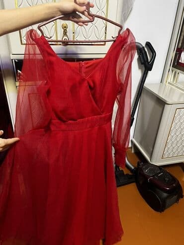 Qırmızı şifon don - Rəng: parlaq qırmızı - Parça: ikiqat qatlı yüngül lalafo.az -da Qırmızı şifon don - Rəng: parlaq qırmızı - Parça: ikiqat qatlı yüngül