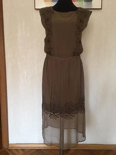 Massimo Dutti qadın donu - Rəng: zeytun-qaşqay (isti torpaq tonu) -