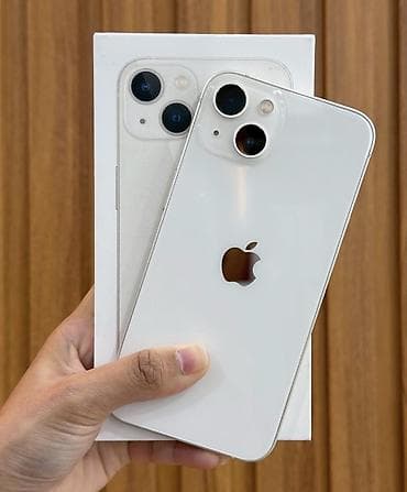 IPhone 13, 128 ГБ, Белый, Гарантия, Битый, Беспроводная зарядка — 1