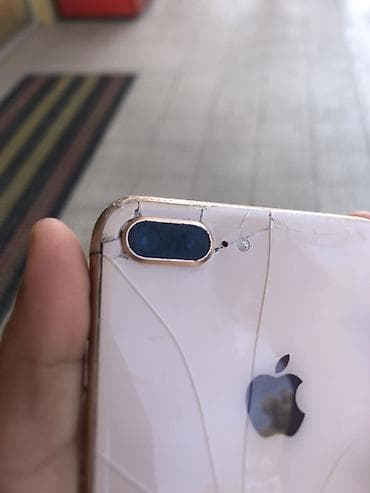 mi box tv: IPhone 8 Plus, 64 GB, Qızılı, Qırıq — 3