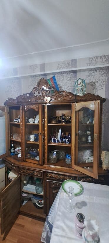 taxta boşqab: Açılan, 4 qapılı Künc dolab, Bufet — 1