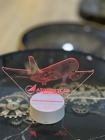 Şəkillər, tablolar: AZAL temalı 3D LED akril lampa - Dizayn: Akril panel üzərində — 2