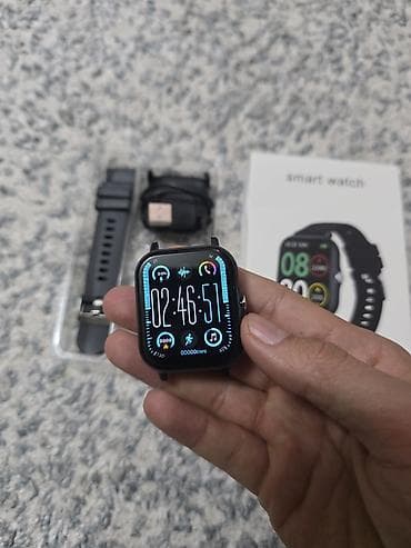 Zərgərlik əşyaları: Smart saat, Sensor ekran, rəng - Qara — 2