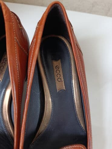ayaggabı: ECCO qadın loaferləri deri xaricden alinib 1 defe geyilib - Model — 3