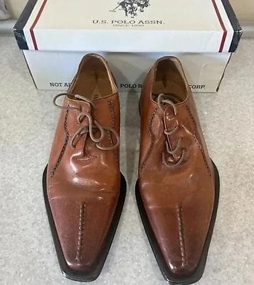 piton ayaqqabı: Kişi üçün klassik dəri ayaqqabı - Model: bağlamaqlı, kvadrat uclu - — 2