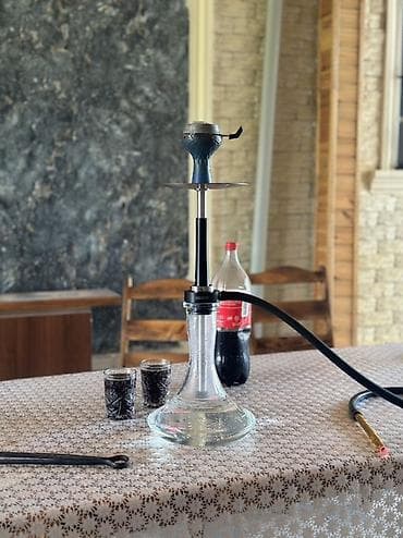 Şəxsi əşyalar: Nargilə seti - Şüşə kolba: şəffaf, geniş dibli dizayn – sabitlik və — 2