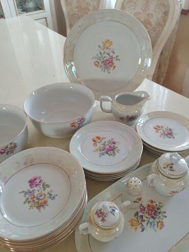 qaşıq naboru: Nahar dəsti, Farfor, 6 nəfərlik, Almaniya — 3