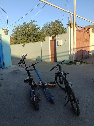 elektro scuter: Velosiped + skuter dəsti - Şəhər və park sürüşləri üçün uyğun — 1