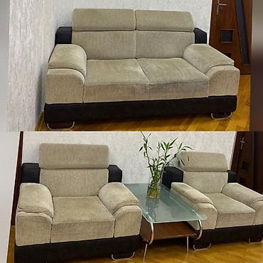 İşlənmiş, Divan, Jurnal masası, 2 kreslo — 1