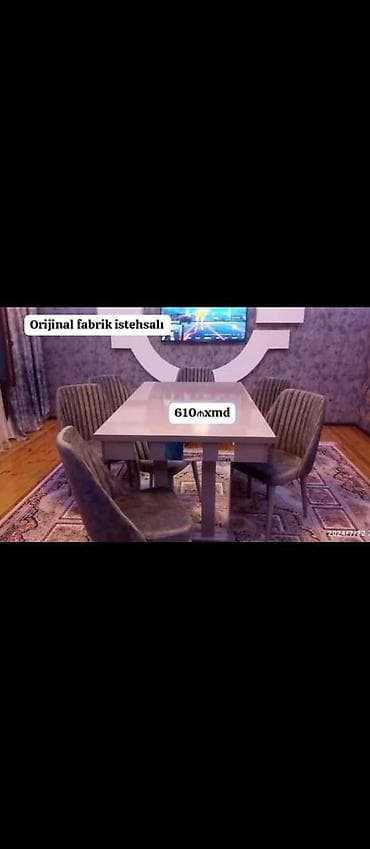 Qonaq otağı üçün, Yeni, 6 stul