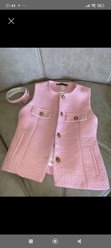 online geyim: Jilet, Zara, S, rəng - Çəhrayı — 1