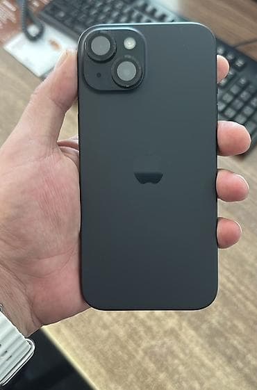 IPhone 15, 128 ГБ, Midnight, Беспроводная зарядка, Face ID, С документами