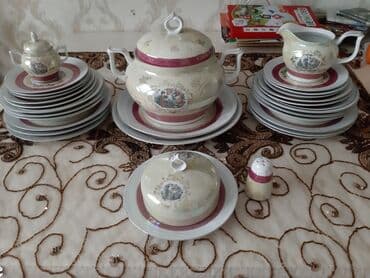 elit qab qacaq: Nahar dəsti, rəng - Ağ, Farfor — 1