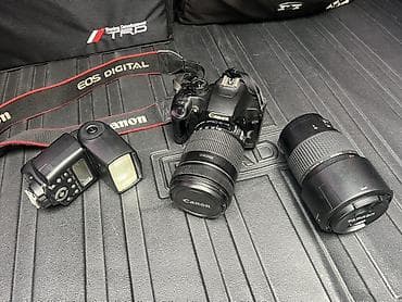 Fotoaparat dəsti – Canon EOS 1000D + obyektivlər və flaş Məhsulun