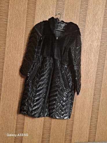 женские кардиганы большого размера: Пальто, L, цвет - Черный — 1