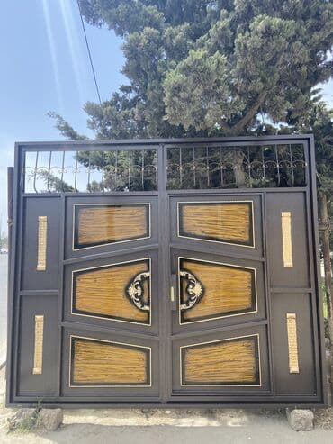 ən ucuz darvazalar: Eni-3 Hündürlük-2.60 Çərçivə-8lik Şveller,List-2.5,Profil — 7