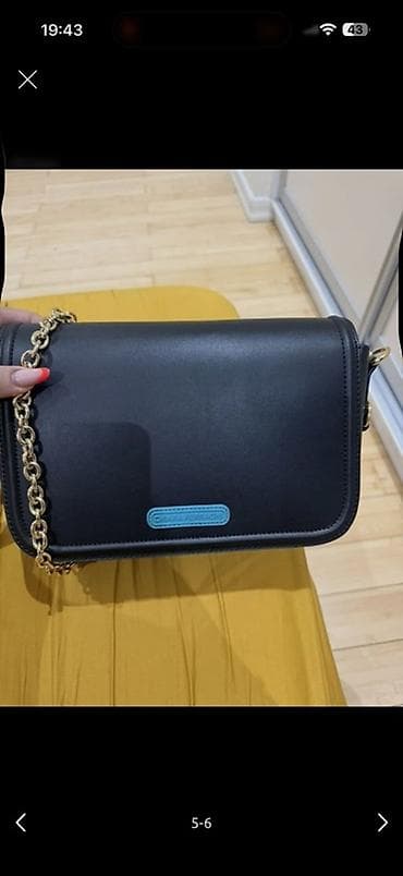Digər aksesuarlar: Qadın çantası – qara rəng, çiyin/xaçdan asma tipli - Material: süni — 6