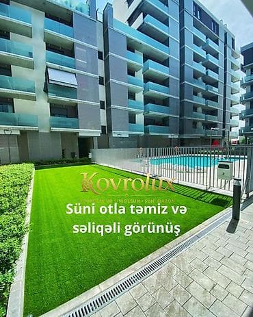 Искусственный газон: 🌿 Süni Qazon Satışı 🌿 Müasir və baxımsız yaşıl məkanlar yaratmaq — 3