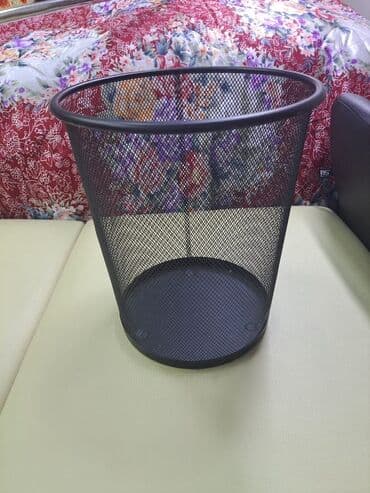 урны для мусора: Metal torlu zibil qutusu - Material: möhkəm metal karkas, incə torlu — 1