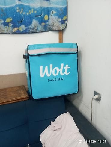 Wolt Partner termo çatdırılma çantası - Rəng: firma mavi, “Wolt — 1
