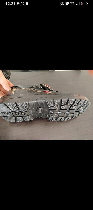 qış botinkaları: LUYUAN iş ayaqqabısı - Model: qara rəng, qısa boğazlı iş/ — 4