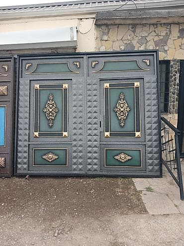 Dəmir Həyət darvazası, Yana açılan, Mexaniki, Qapı ilə, Kredit yoxdur