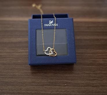 bijuteryalar: Swarovski kolyeler – ürək motivli asqılar 1) Gümüşü rəngdə zəncir + — 3