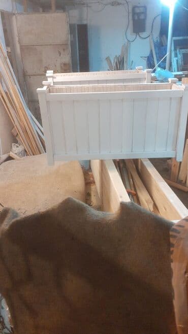 taxtadan gul qablari: Dibçək Ağacdan dekorativ çiçək/bitki qutuları - Material: təbii — 14