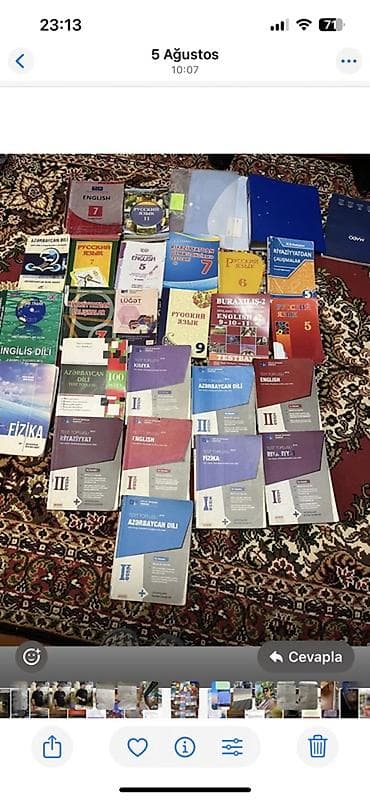 Kitablar və jurnallar: Məktəb və abituriyentlər üçün müxtəlif fənlər üzrə dərslik və test — 1