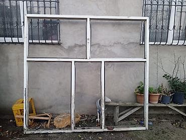 qapi setka: PVC pəncərə və vitraj çərçivələri - Material: ağ rəngli PVC profil - — 2