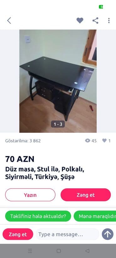 metbex mebelleri instagram: Heç bir problemi yoxdu sınığı cızığı falan suse materiali var polkali — 2