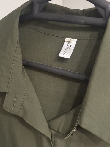 Kişi ayaqqabıları: Zeytun-yaşıl rəngdə qadın köynəyi - Brend: Fashion (etiketdə — 3