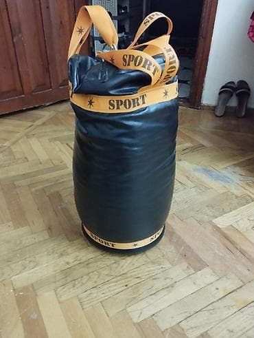 Спорт и хобби: Boks üçün asılqan zərbə kisəsi - Material: qara rəngli süni dəri — 2