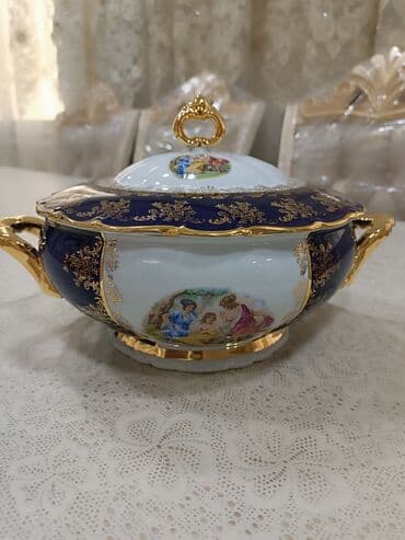 komputer servis: Çay dəsti, rəng - Ağ, Farfor — 4