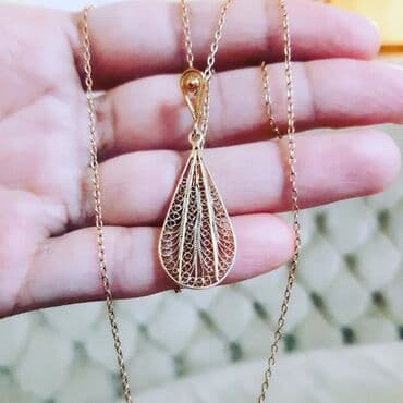 qaş sabitləyici: Boyunbağı, Sarı qızıl, 583 Əyar, 4200 g — 2