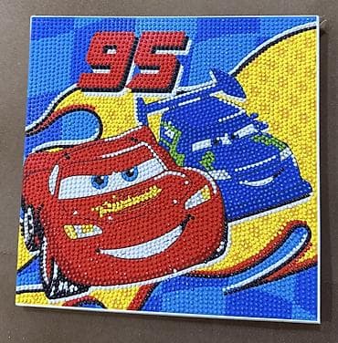 ucuz tablo: Uşaq otağı üçün “Cars” mövzusunda mozaika tablo - Mövzu: “Cars” — 1