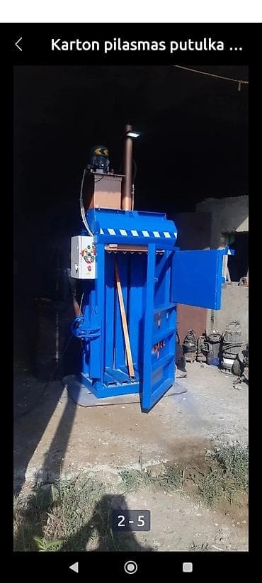 balta: Karton və plastik üçün hidravlik pres (balya presi) Təsvir: - Karton — 6