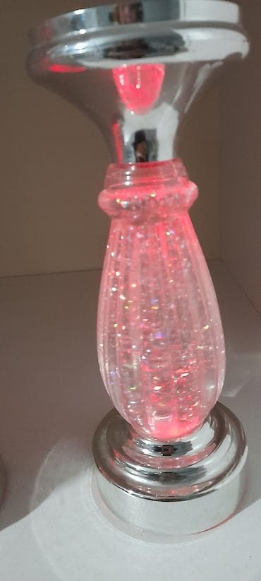 Все для дома и сада: Məhsul: Dekorativ şamlıq dəsti (2 ədəd)12 - Material: Şüşə gövdə — 5