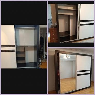 balkon skaflari: Dolab satilir. Hundurluyu 2.15. Eni 220 Derinliyi 55 60 *Qiymeti 200 — 1