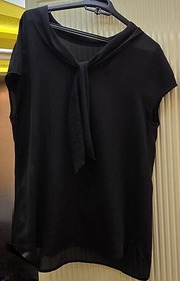 qadın şalvar: GILES qolsuz/bluz – Made in Italy - Rəng: qara - Stil: klassik, düz — 2