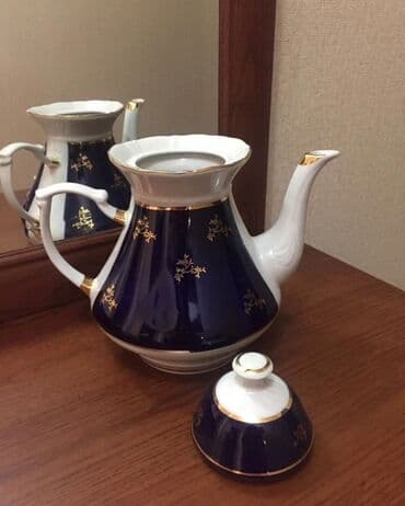 qədimi caynik: Yeni, rəng - Göy, Çaydan, 1,5 bucket volume l, Rusiya — 3