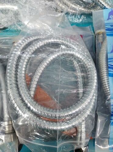 pol tax: Metal duş şlanğı - Material: paslanmayan polad, ikili qatlı, spiral — 1