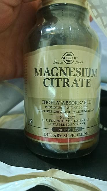 Solgar Magnesium Citrate – yüksək sorulan maqnezium sitrat əlavəsi. -