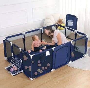 uşaq üçün manej: Uşaq oyun maneji. 1 il istifadə olunub. Hal hazırda bükülü vəziyyətdə — 1